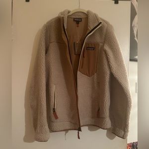 Patagonia retro shearling fleece zip up